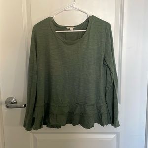Green Caslon Long sleeve size medium
